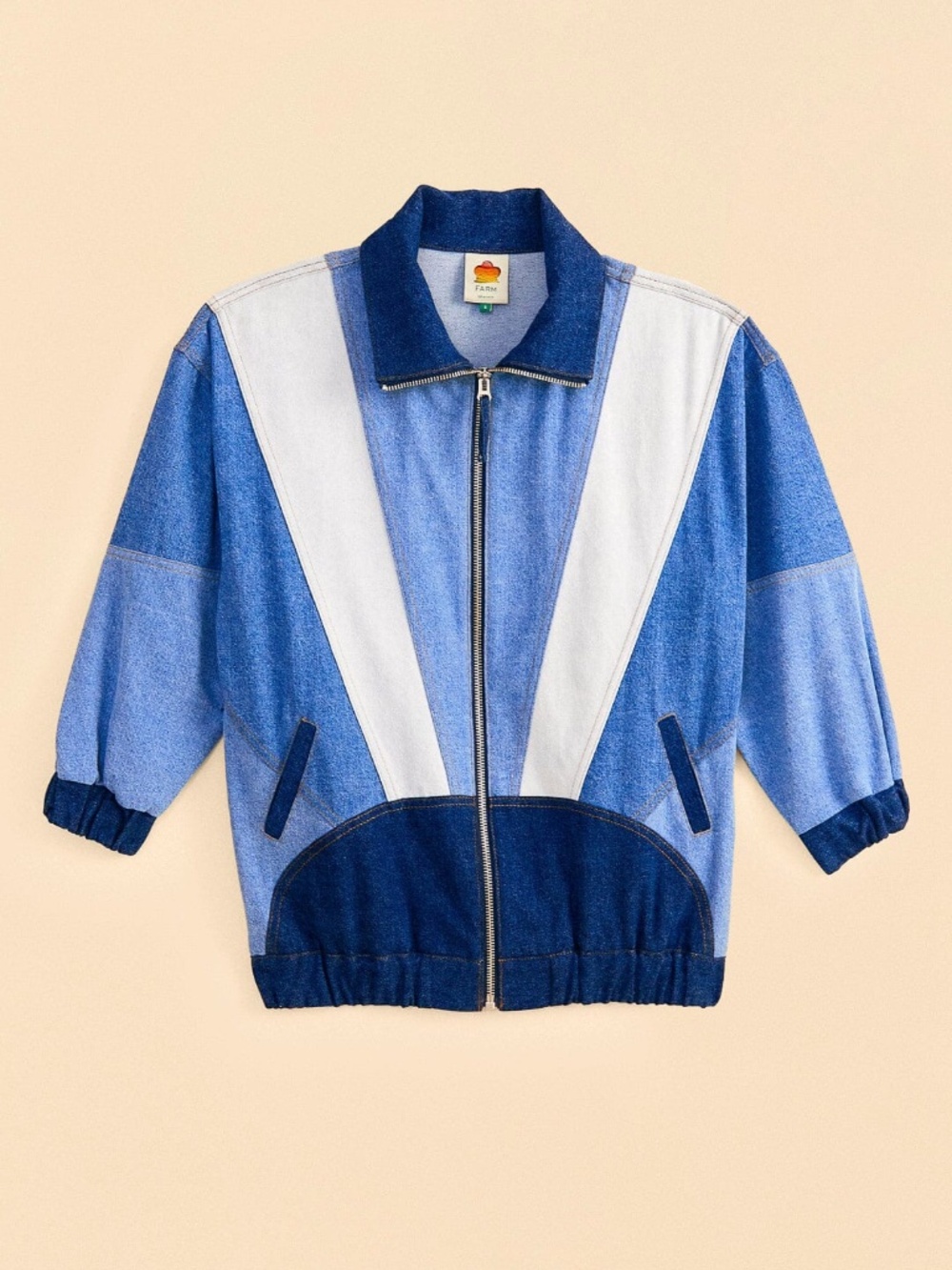 Retro Farm Rio Patchwork Denim Jacket - Picture 3 of 3